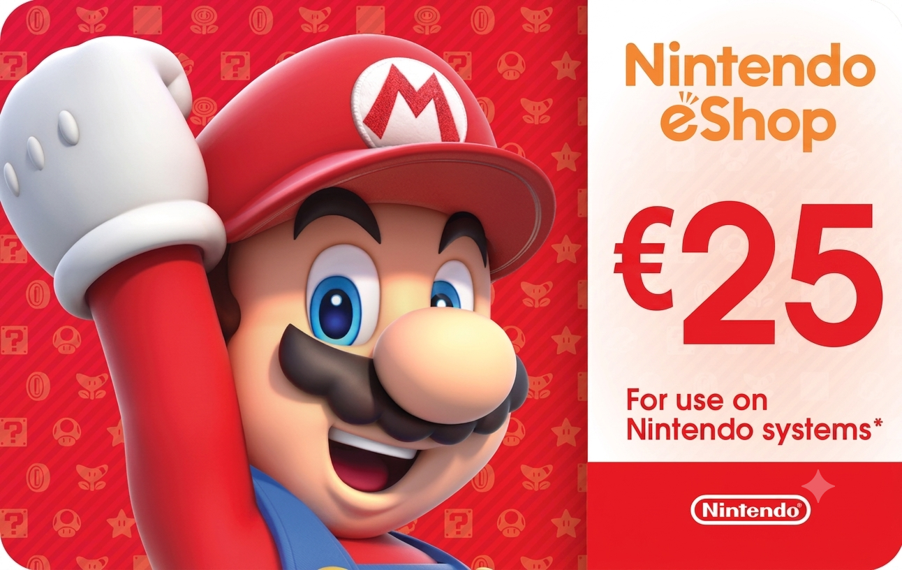 Nintendo eShop Gift Card €25 EU Digital Code Instant Delivery for Nintendo Switch