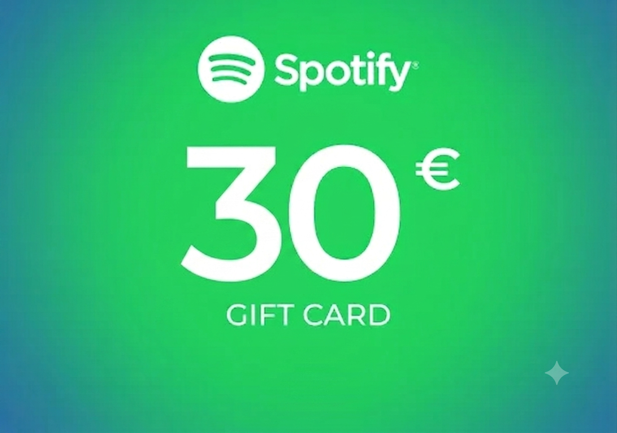 Spotify gift card 30 euro EU instant digital delivery 3 months Premium for only 31.99 €