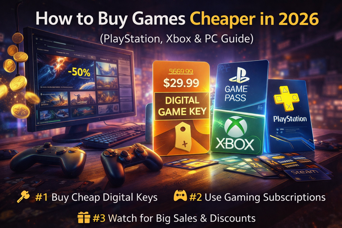 how to buy games cheaper 2026 playstation xbox pc digital keys discounts gaming guide