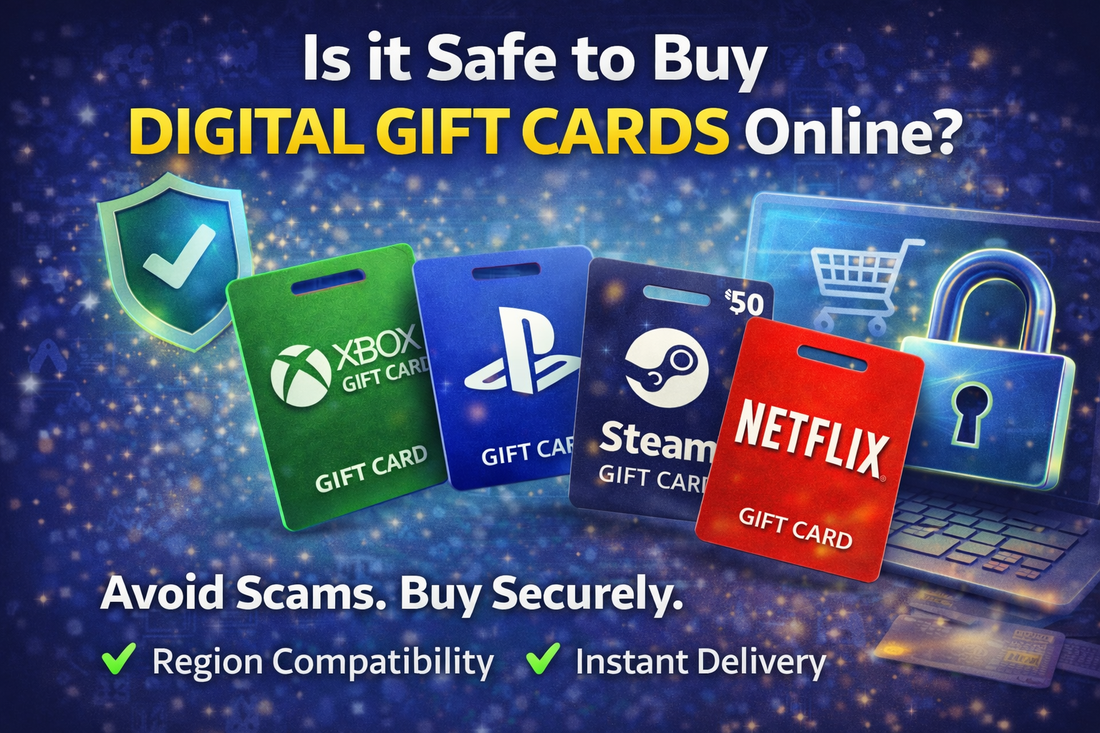 Is it safe to buy digital gift cards online – Xbox, PlayStation, Steam and Netflix gift cards with secure payment and instant delivery