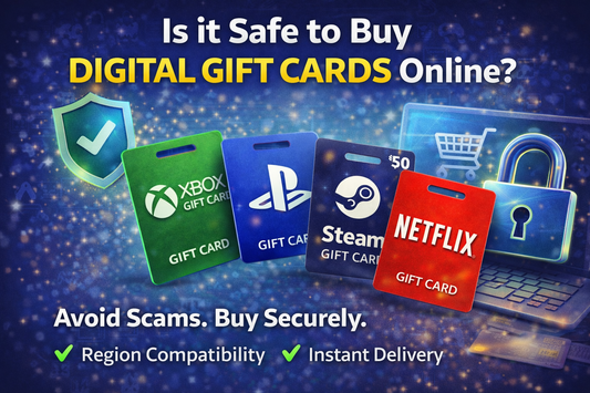Is it safe to buy digital gift cards online – Xbox, PlayStation, Steam and Netflix gift cards with secure payment and instant delivery