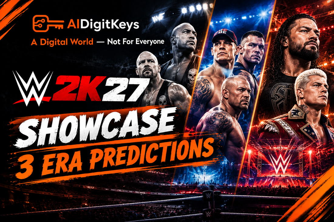 WWE 2K27 Showcase predictions featuring legendary WWE eras, classic rivalries and modern superstars.
