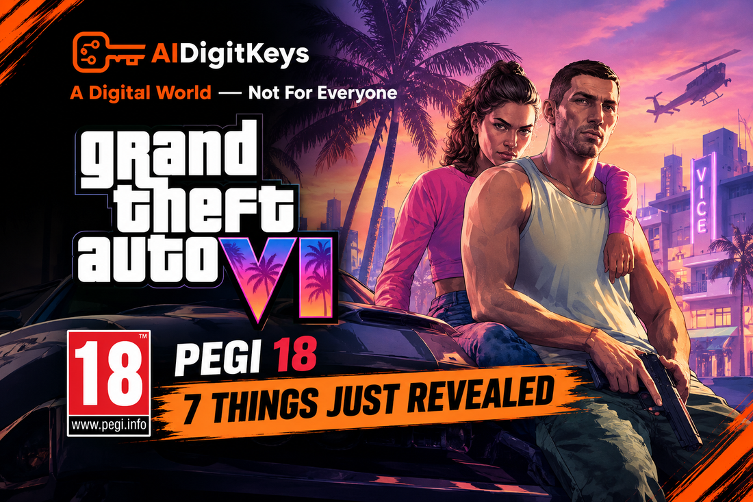 GTA 6 PEGI 18 rating revealing new details about violence, drugs and mature conten