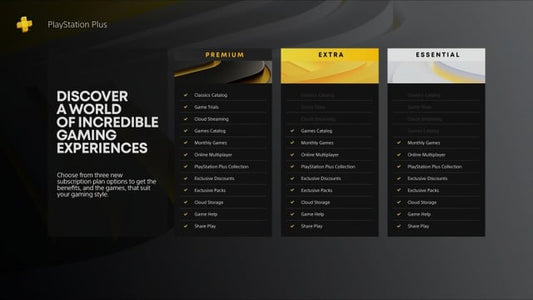 PlayStation Plus Essential vs Extra vs Premium comparison 2026 EU