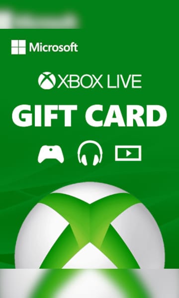 Xbox live gift card 