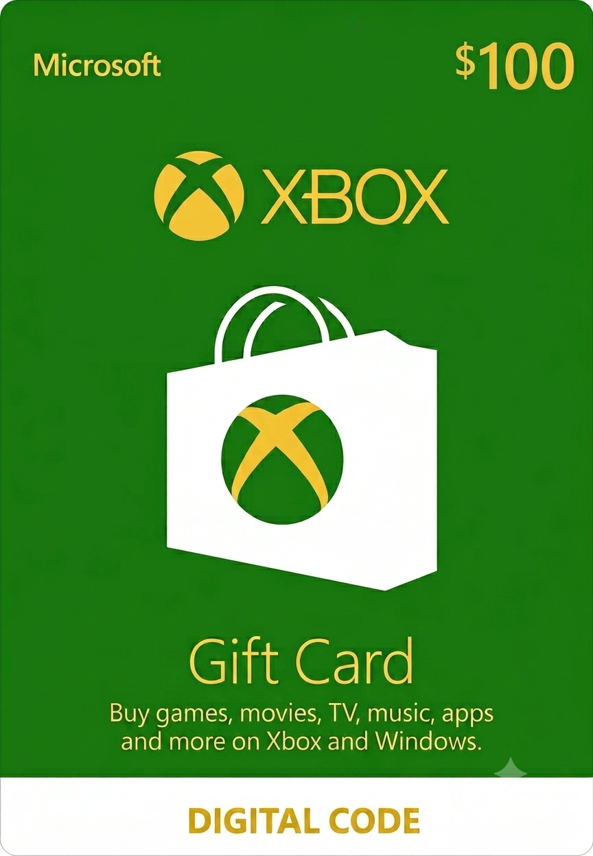 Xbox gift card 100 dollars USA Microsoft Store instant digital delivery