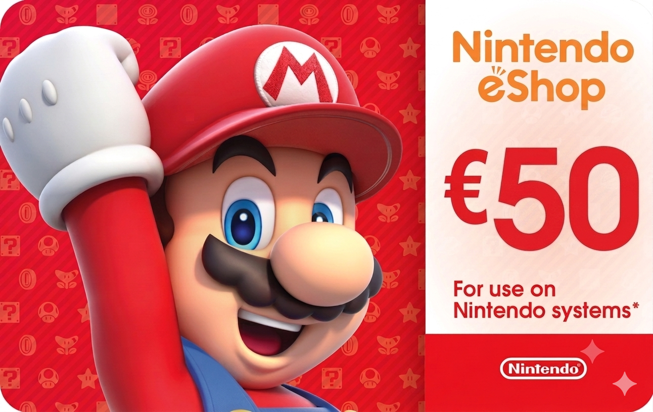Nintendo eShop gift card 50 euro EU Switch Switch 2 instant delivery for 49.99 €