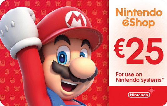Nintendo eShop Gift Card €25 EU Digital Code Instant Delivery for Nintendo Switch
