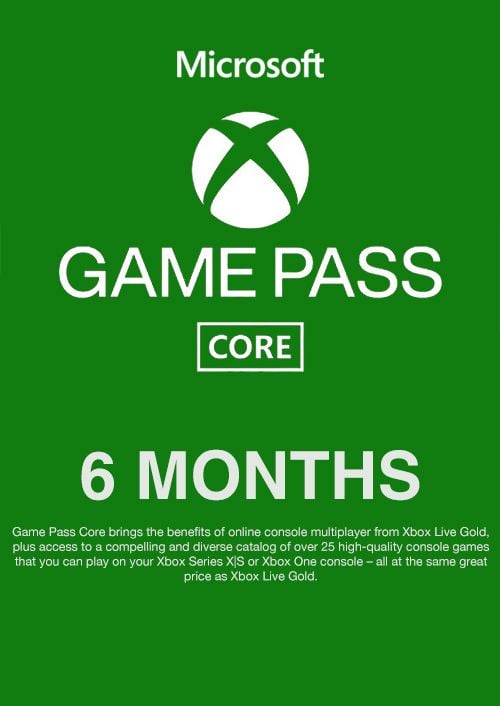 Microsoft Game Pass Core 6 Months – Europe Digital Code